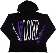 V-Lone Palm Angel Hoodie Purple