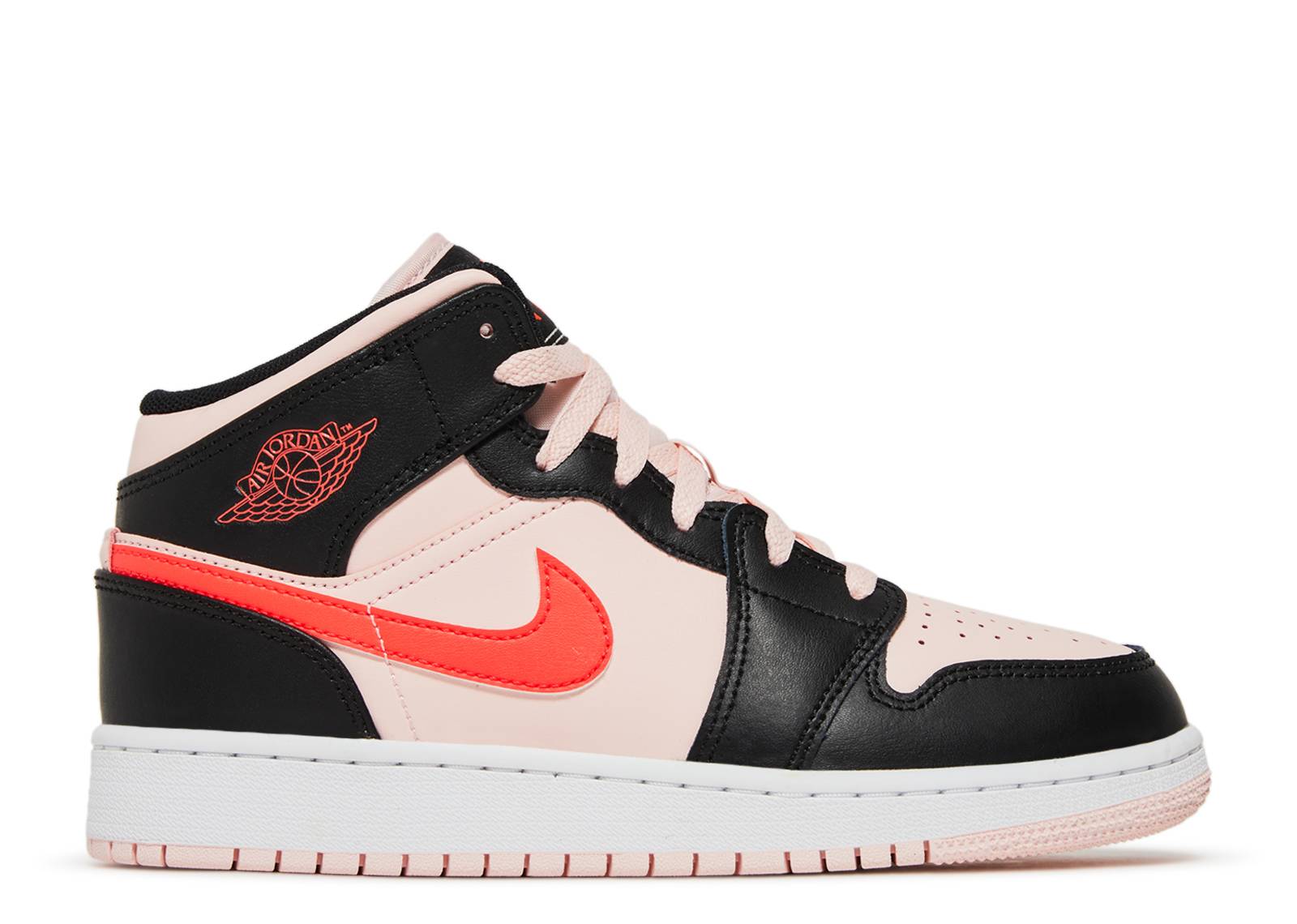 Air Jordan 1 Mid GS (Black Pink Crimson)