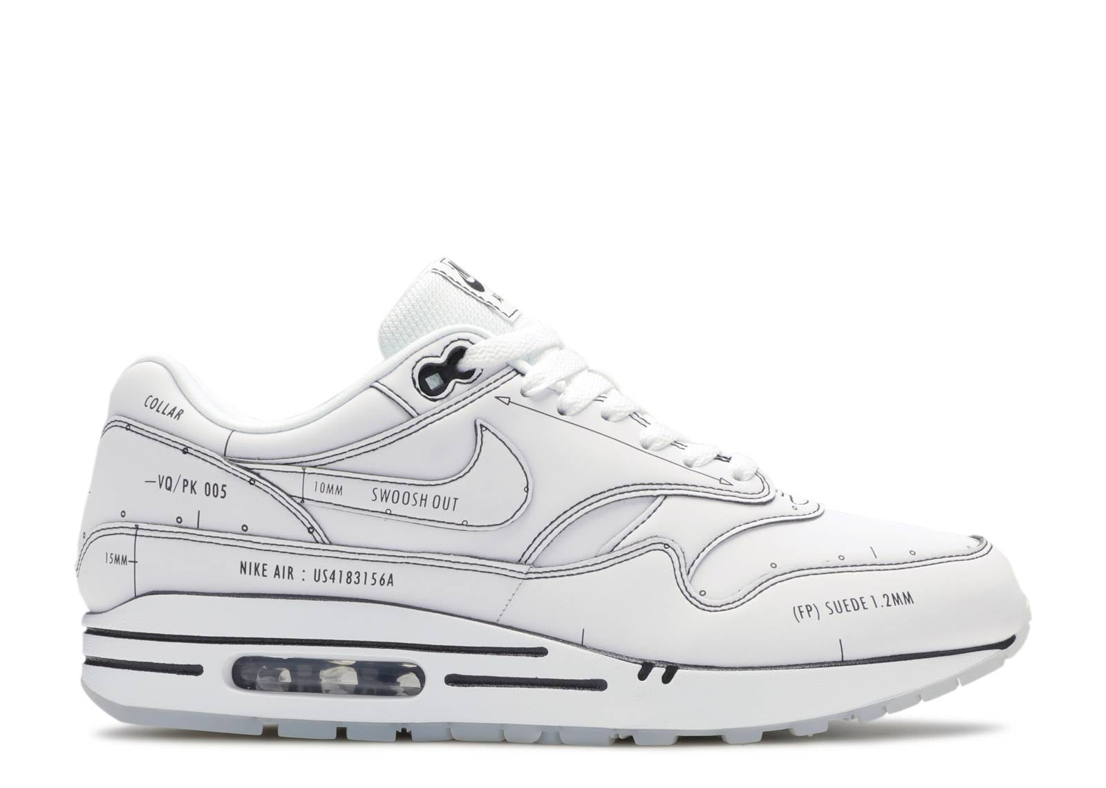 Air Max 1 Sketch To Shelf - (White)