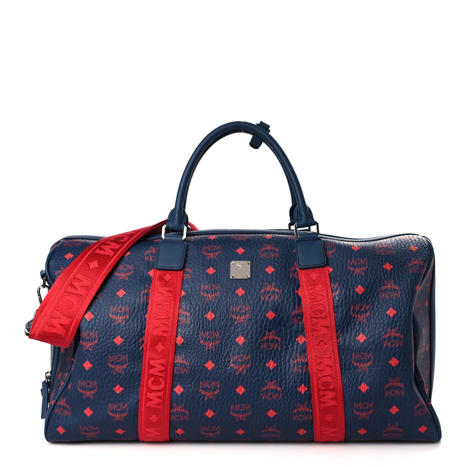 MCM Visetos Large Traveler Weekender, 'Deep Blue Sea'