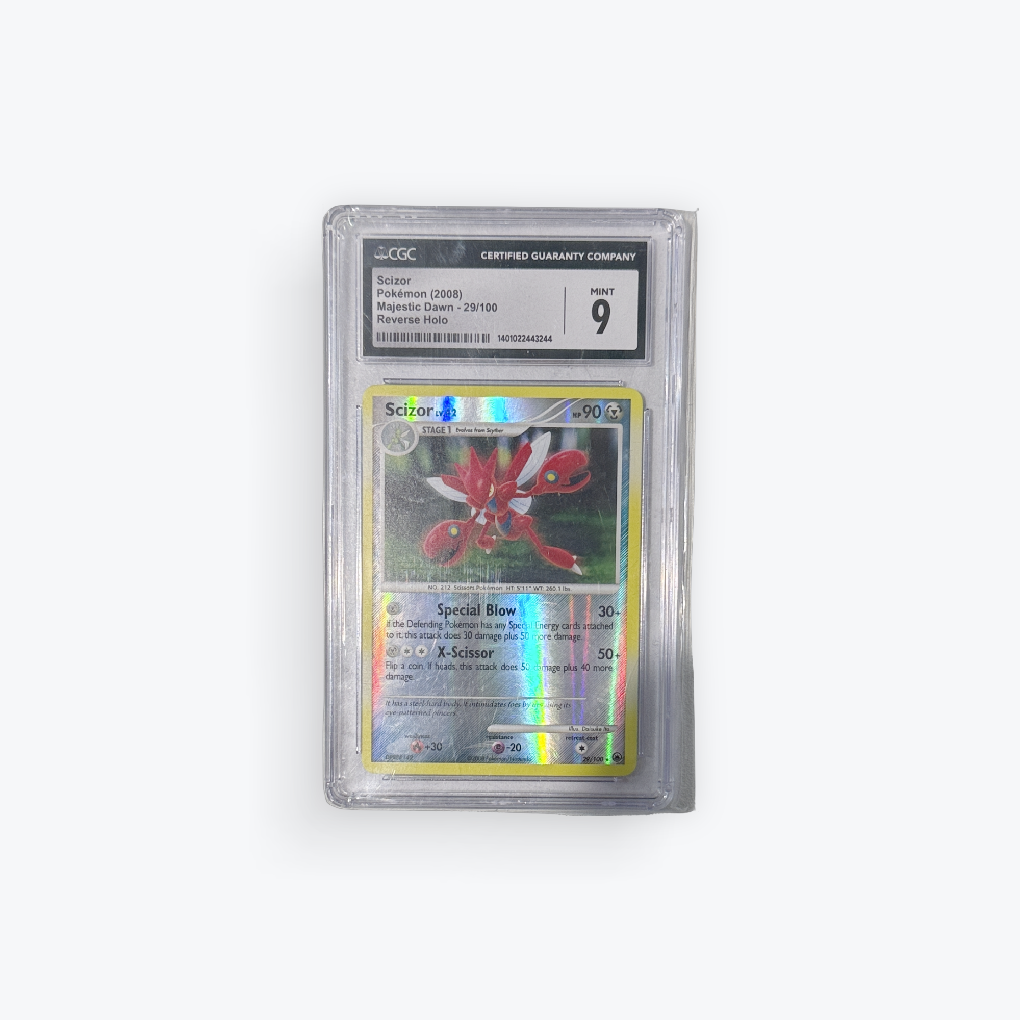 Scizor - Majestic Dawn (MD) Reverse Holo Mint 9