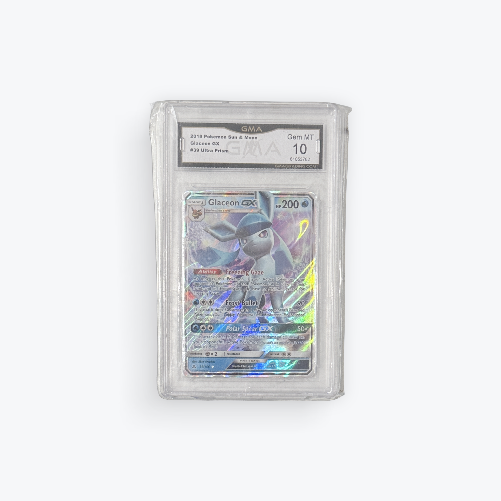 Glaceon GX - 027/150 - SM8b: GX Ultra Shiny (SM8b) Mint 10