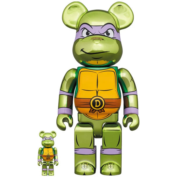 BE@RBRICK DONATELLO CHROME Ver 100% & 400％