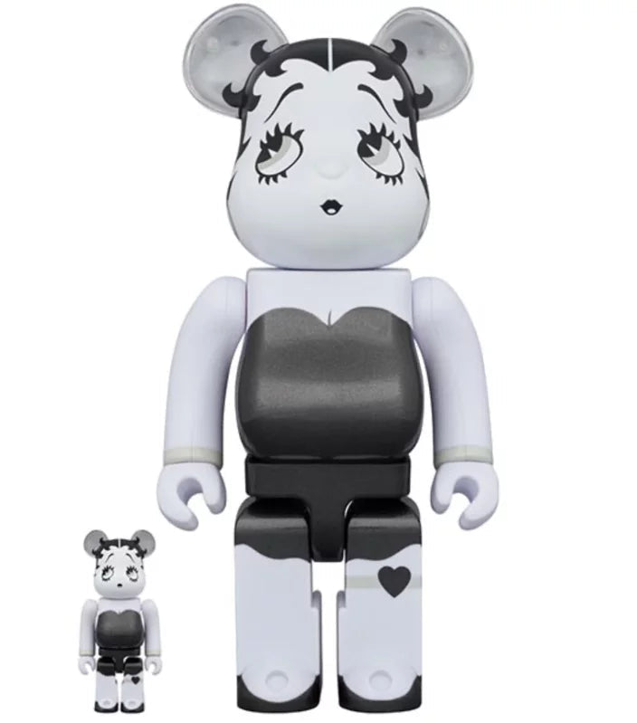 BE@RBRICK Betty Boop BLACK & WHITE Ver 100% & 400％