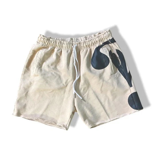 The Questions (Logo) Shorts 'Cream'