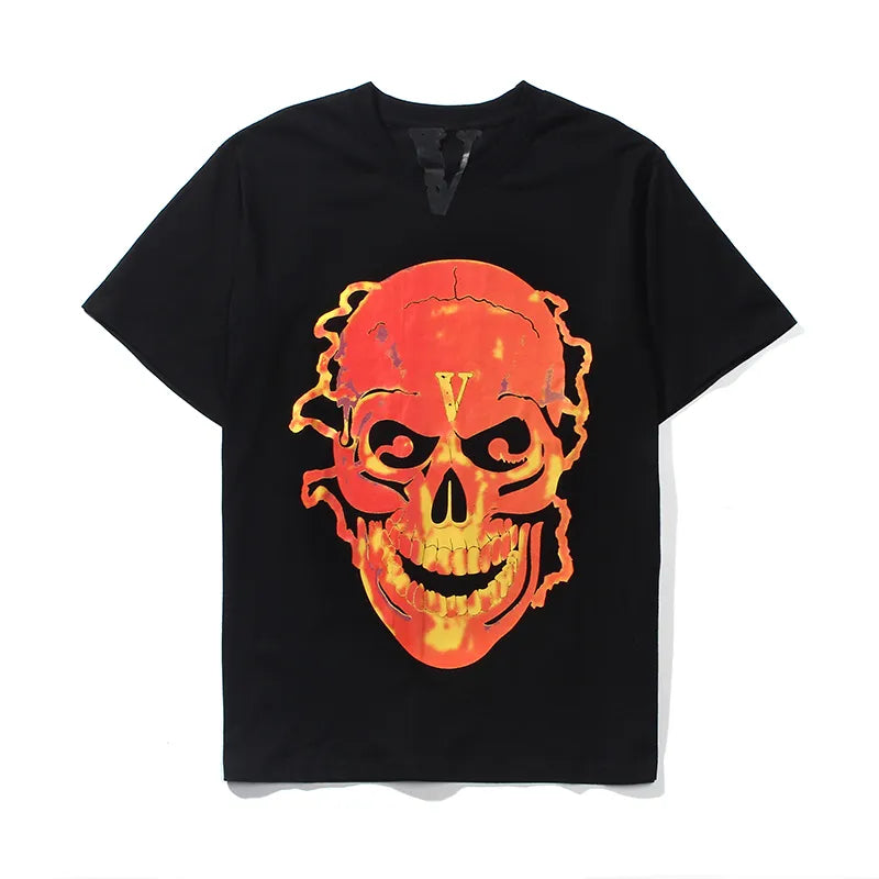 Vlone Flame Skull Tee