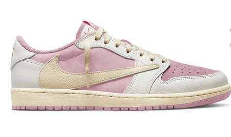 Jordan 1 Retro Low OG SPTravis Scott Sail Shy Pink
