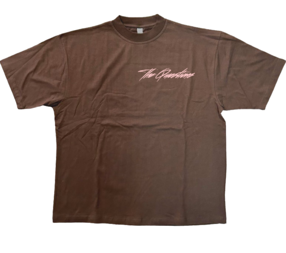 (Logo) T-Shirt `Brown/BabyPink’