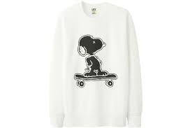 KAWS x Uniqlo Peanuts Snoopy Skateboarding Sweatshirt