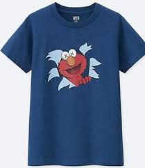 Kaws Elmo Kids Tee (Blue)