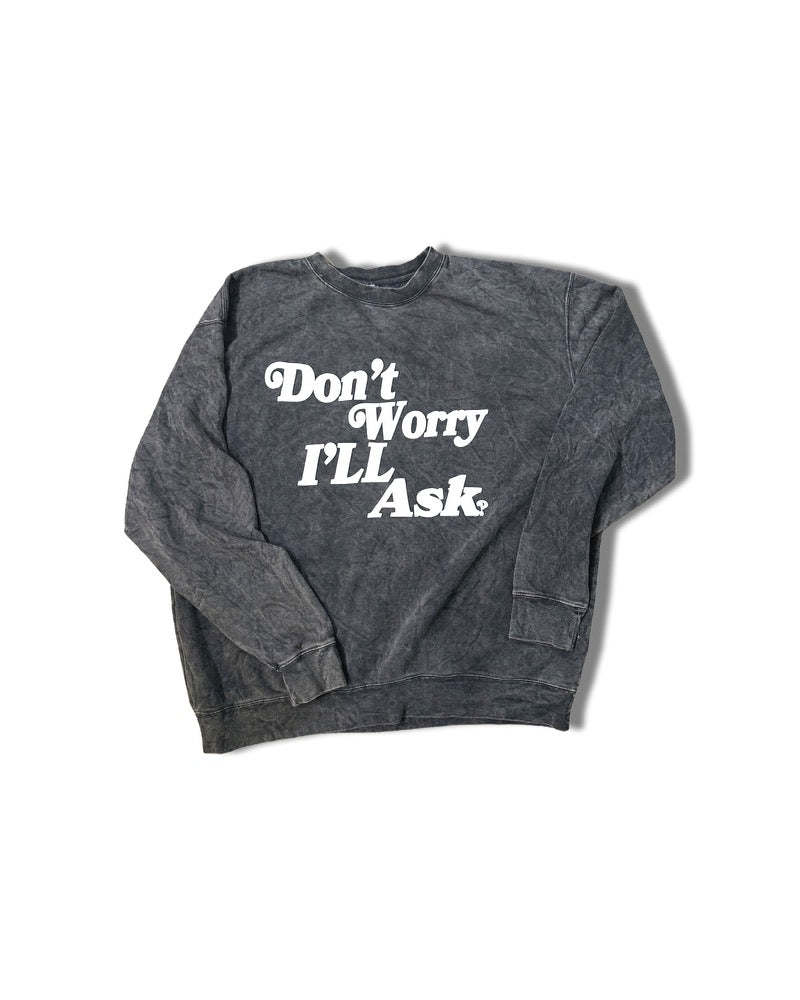 (Logo) Don’t Worry Crew Neck `Vintage’